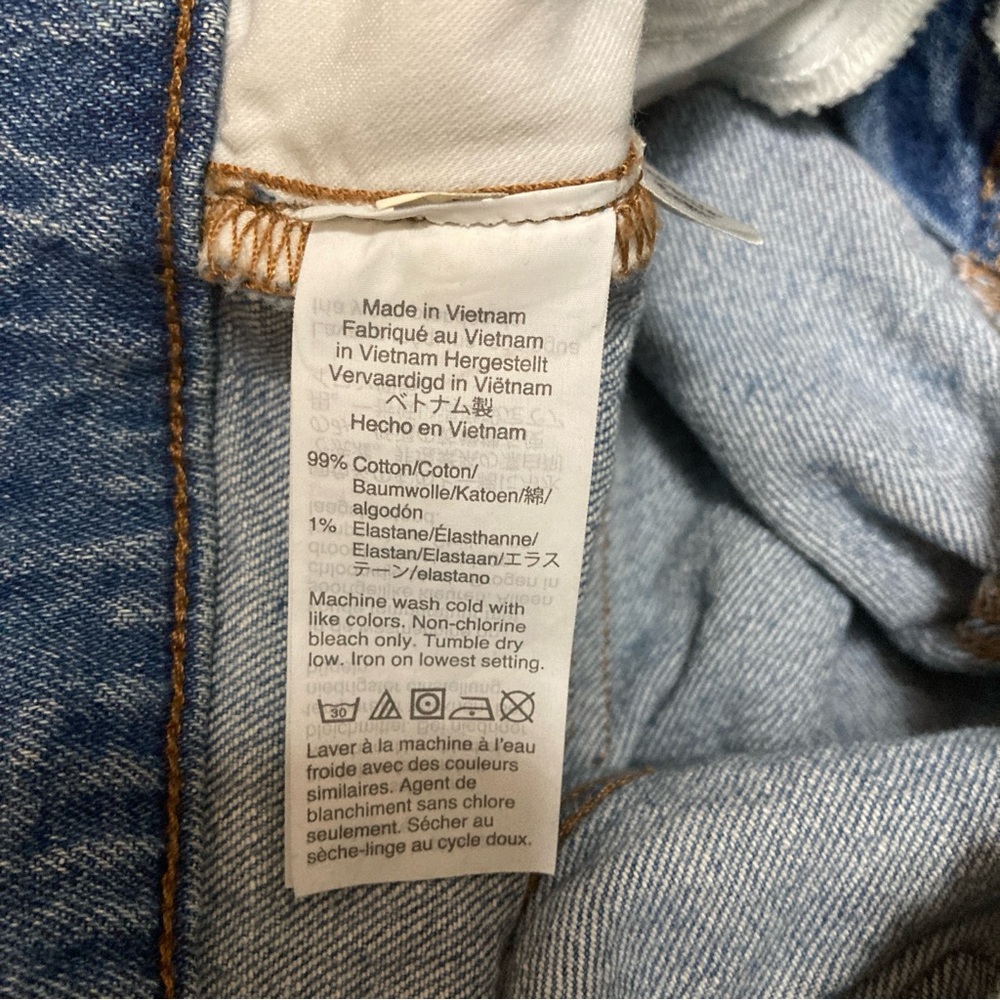Madewell Women’s Blue Ankle Cropped Jeans Distressed Details Sz 25 - Picture 16 of 16
